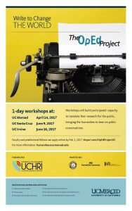 The OpEd Project 2017 workshop poster