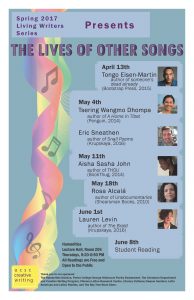 Living Writers Spring 2017 Poster