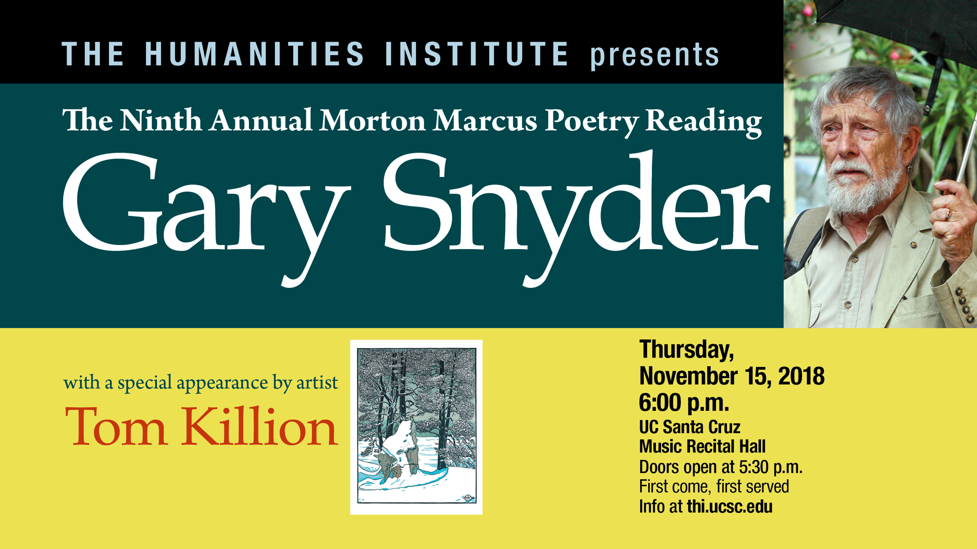 Morton Marcus Poetry event with Gary Snyder