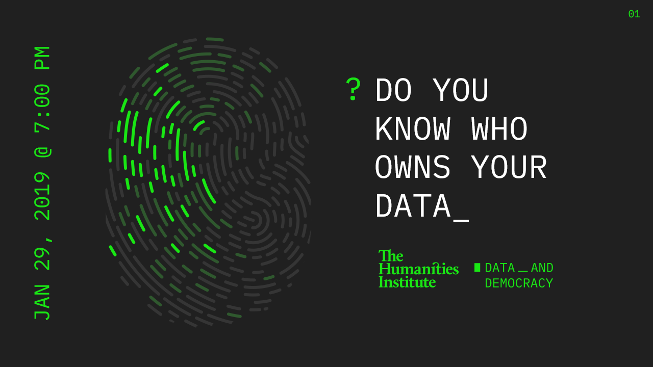 Questions that Matter: Data and Democracy, Jan 29, 2019