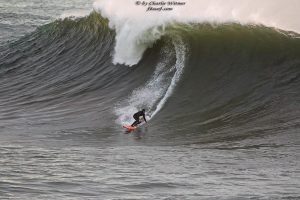 Trey Highton surfs a large wave