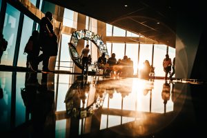 People at the World Trade Center in New York